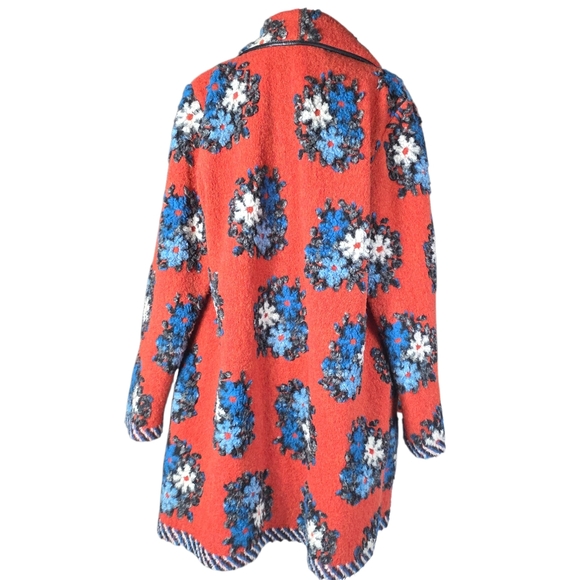 Soft Surroundings Eulalia Boiled Wool Jacket w/ 3D Tufted Embroidery size - Picture 5 of 11